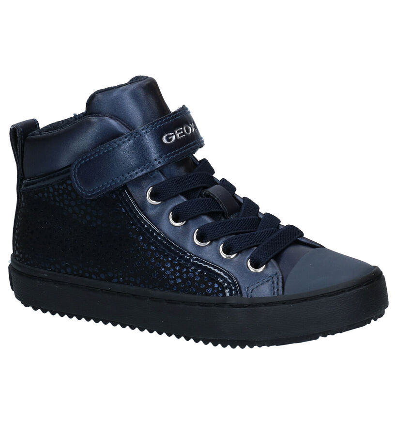 Geox Kalispera Taupe Hoge Sneakers in kunststof (312541)