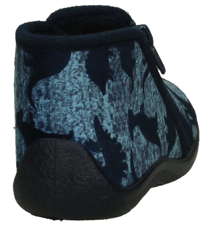 Blauwe Maison Des Petits Pieds Babypantoffels, , pdp