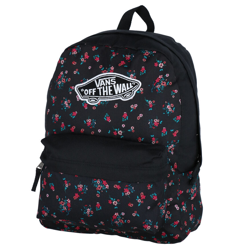 Vans Realm Backpack Zwarte Rugzak in stof (302913)