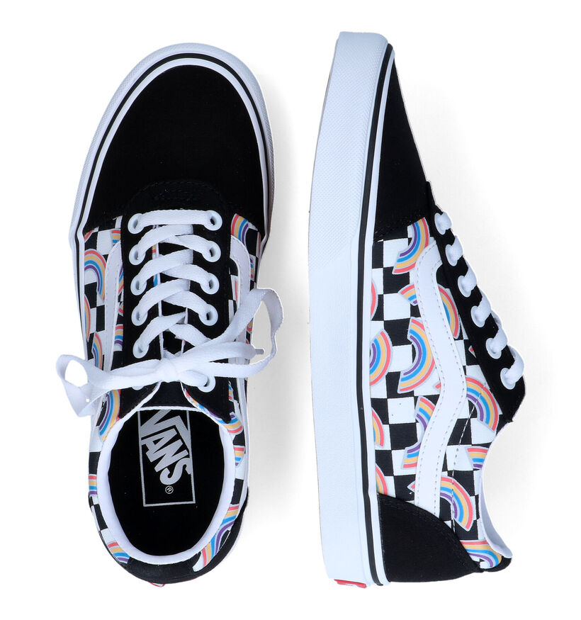 Vans Ward Baskets de skate en Noir pour femmes (327994)