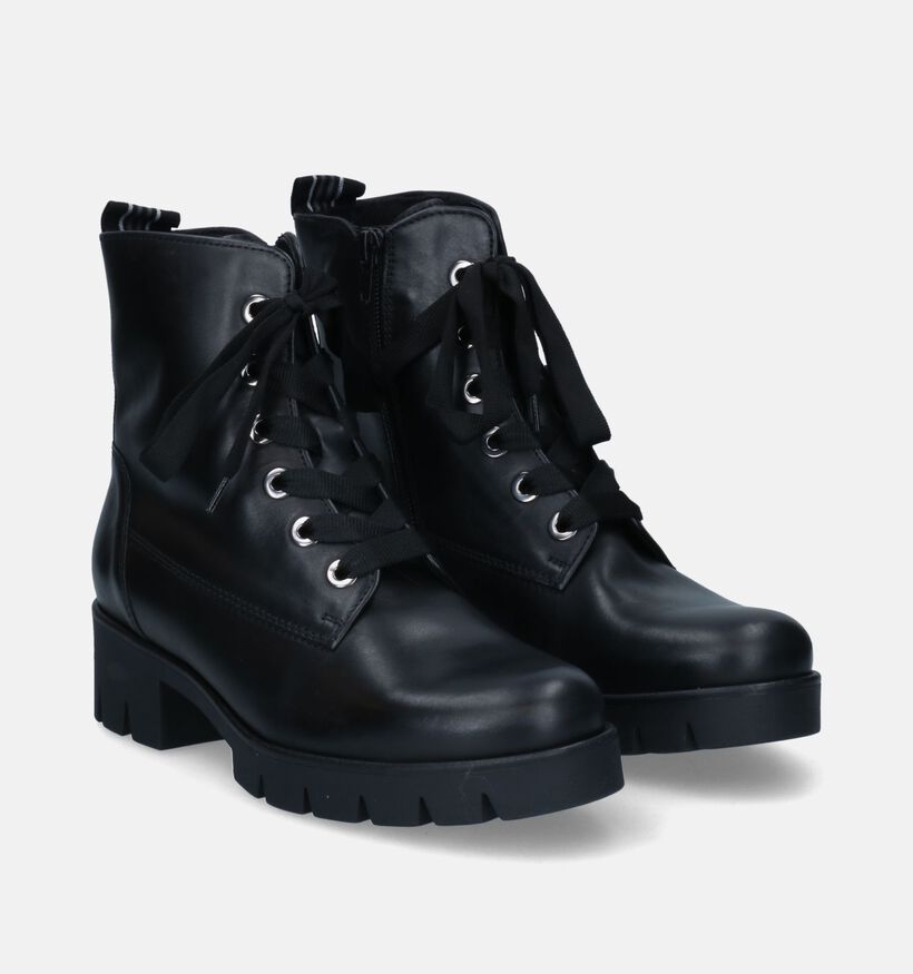 Gabor Best Fitting Bottines en Noir en cuir (312438)