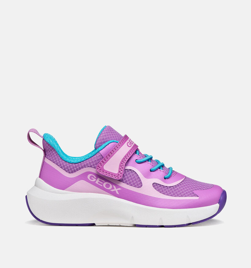 Geox Baskets basses en Lila pour filles (370163) - pour semelles orthop&eacute;diques