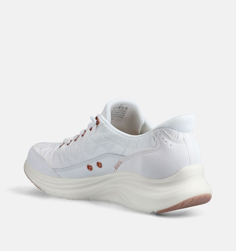 Skechers Contour Foam Golden Hour Witte Slip-on Sneakers voor dames (371255) - geschikt voor steunzolen