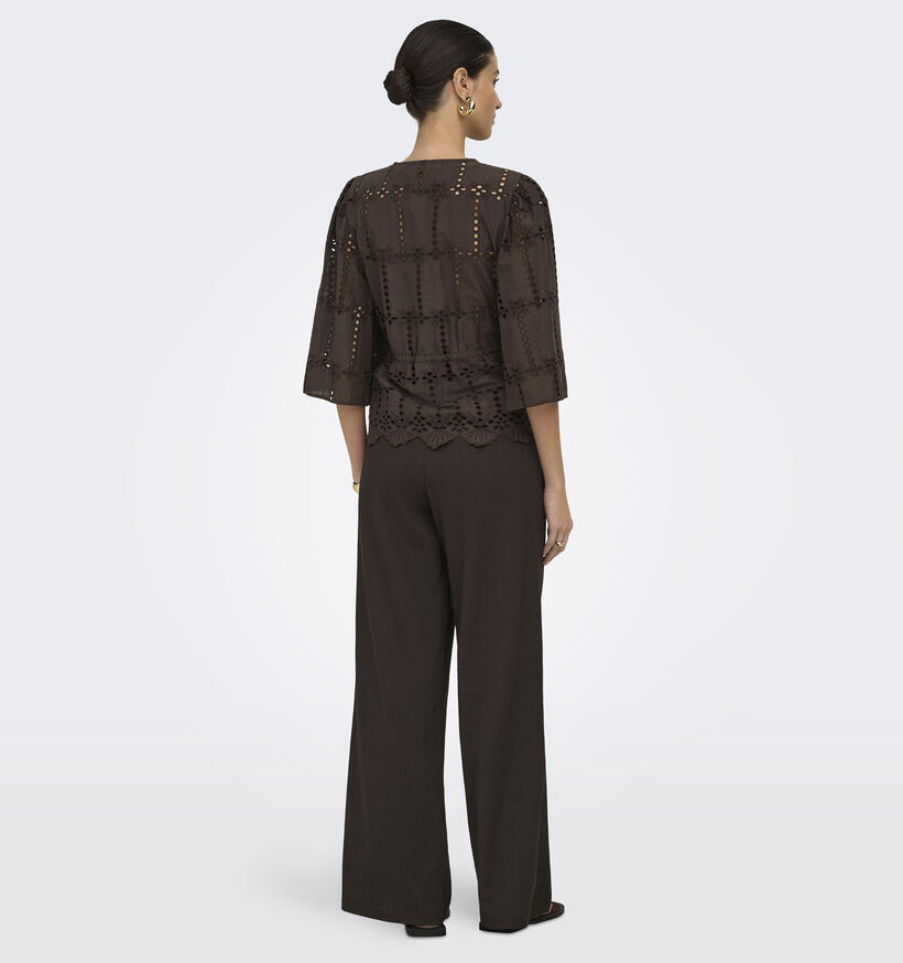 JDY Jojo Donkerbruine Blouse voor dames (375138)