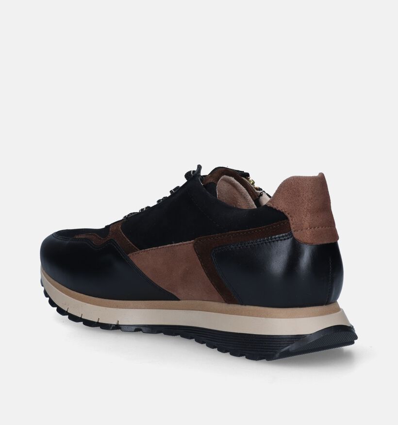 Gabor OptiFit Zwarte Sneakers voor dames (344743) - geschikt voor steunzolen