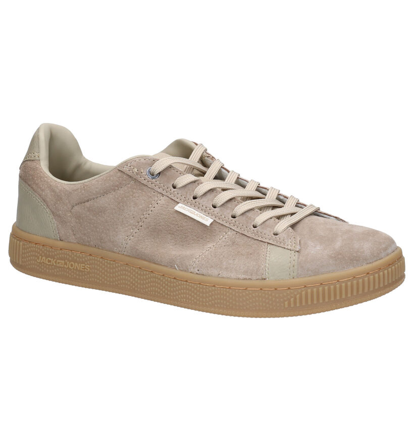 Jack & Jones Olly Taupe Sneakers in daim (256274)