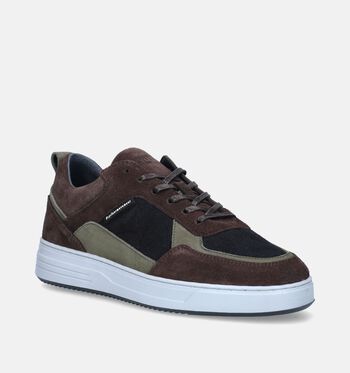 Cycleur de Luxe Chaussures plates Marron/Bleu