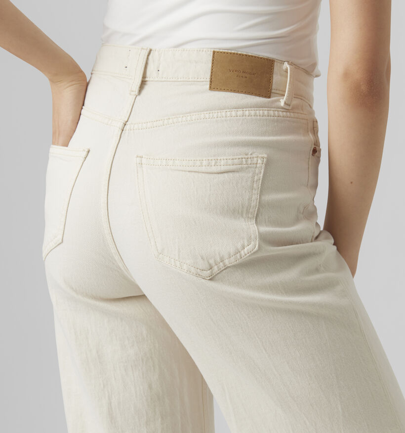 Vero Moda Tessa Ecru Wide leg jeans L30 voor dames (352112)