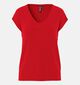 Pieces Rode T-shirt voor dames (361141)