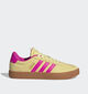 adidas VL Court 3.0 Baskets sportives en Jaune pour femmes (359451) - pour semelles orthopédiques