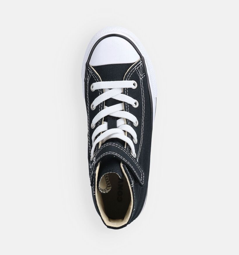 Converse Chuck Taylor All Star 1V Easy-On Hi Ps Baskets montantes en Noir pour filles, gar&ccedil;ons (368929)