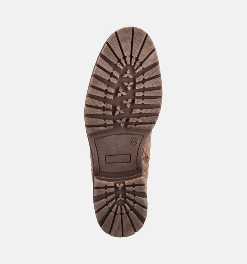 Via Borgo Boots &agrave; lacets en Taupe pour hommes (379282)
