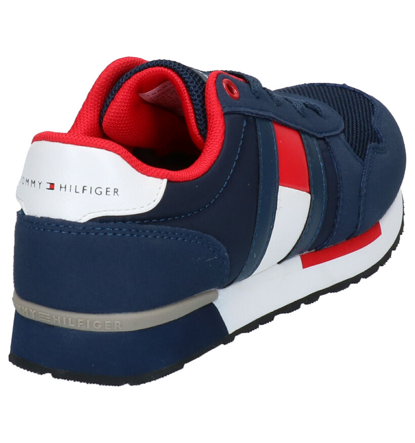 Donkerblauwe Sneakers Tommy Hilfiger in stof (266585)