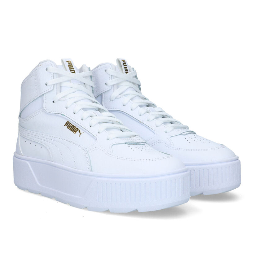 Puma Karmen Rebelle Mid Witte Hoge Sneakers voor dames (318649)