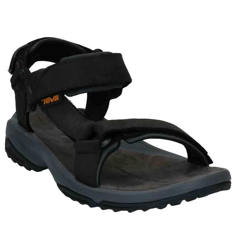 Teva Terra Sandales en Noir en cuir (289141)