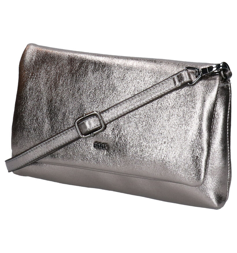 BOO! Brazzle Zilveren Crossbody Tas in kunstleer (300704)