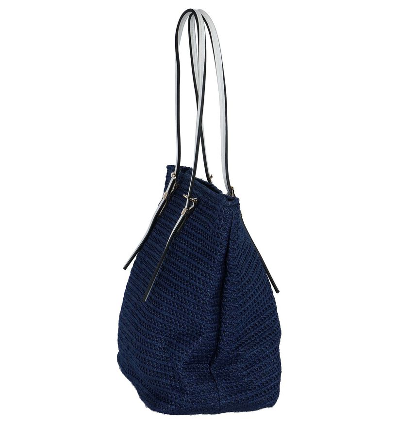 Shopper Blauw Dolce C. in stof (223311)