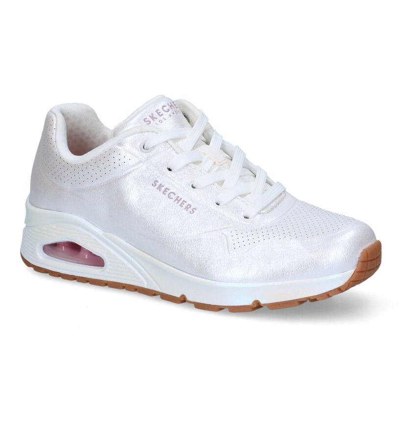 Skechers Uno Pearl Queen Baskets en Blanc pour femmes (335214) - pour semelles orthopédiques