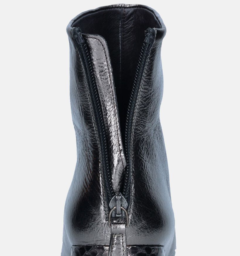 Zinda Bottillons avec talon en Argent pour femmes (348495)