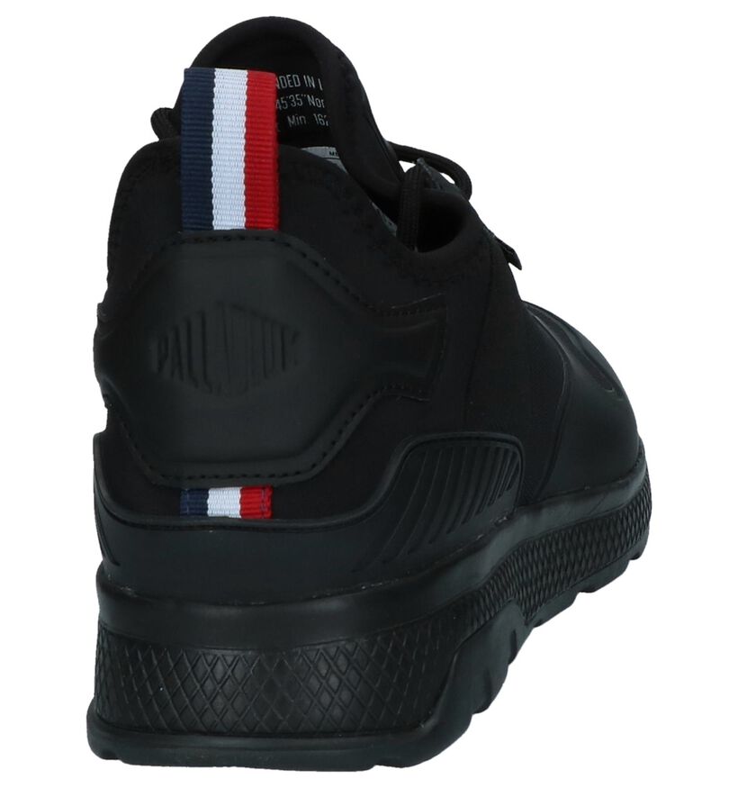 Zwarte Palladium Lage Sneakers in stof (225425)