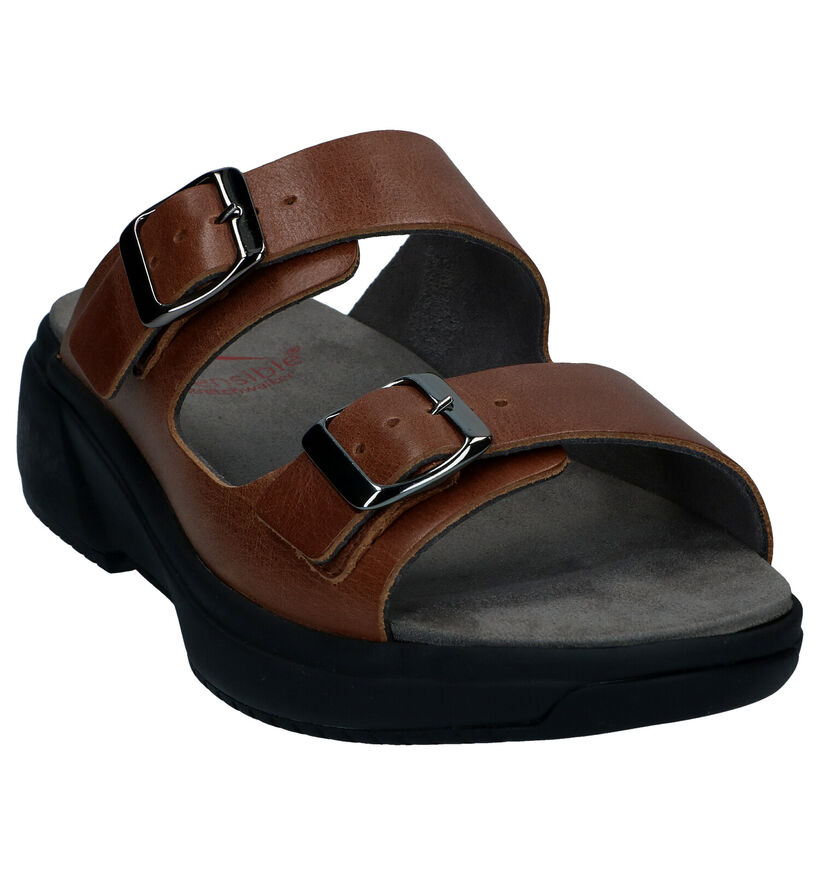 Xsensible Gili Nu-pieds en Cognac en cuir (290314)