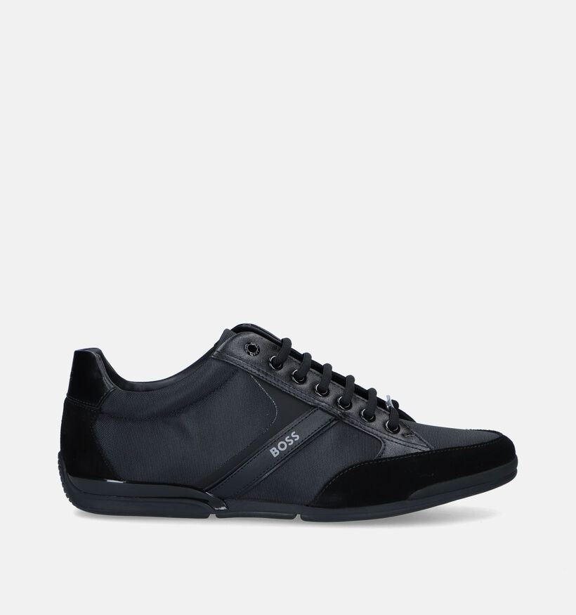 Boss Saturn Low Zwarte Sneakers voor heren (334549) - geschikt voor steunzolen