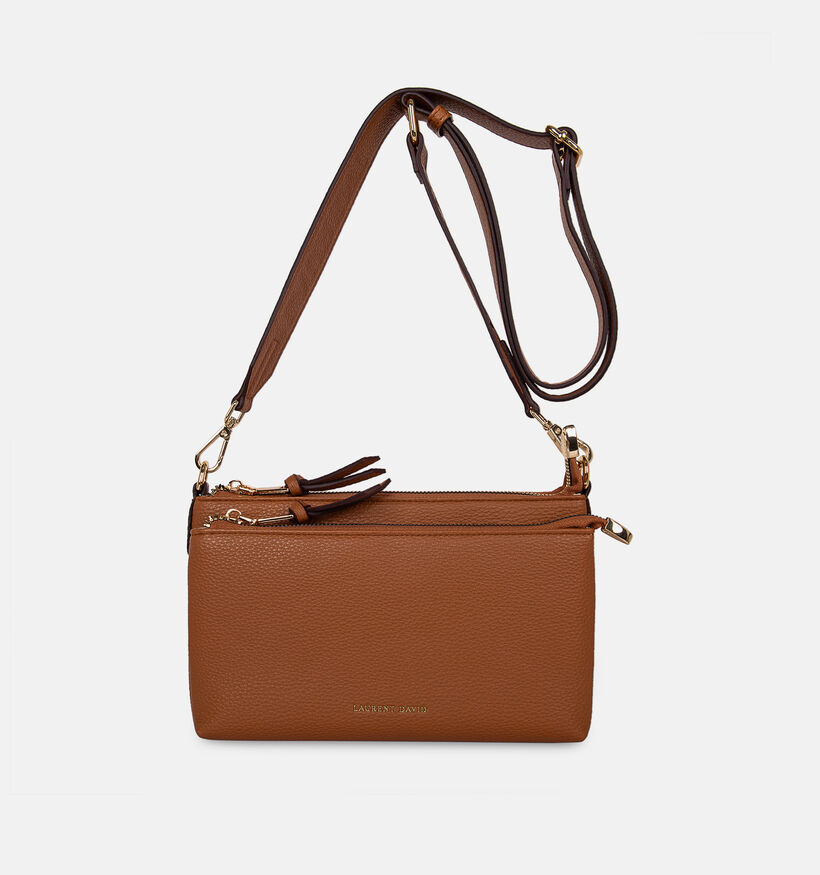 Laurent David Cognac Crossbodytas voor dames (381528)