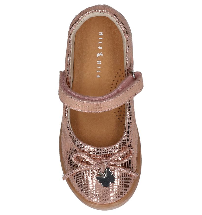 Milo & Mila Ballerines en Rose en cuir (210055)