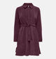 JDY Ulla Ohio Fig Robe-Chemise en Bordeaux pour femmes (379363)