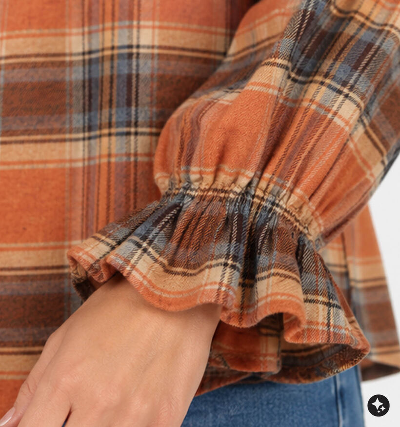Ador&eacute; Kimber Bruine Blouse met Trumpet Sleeves voor dames (384091)