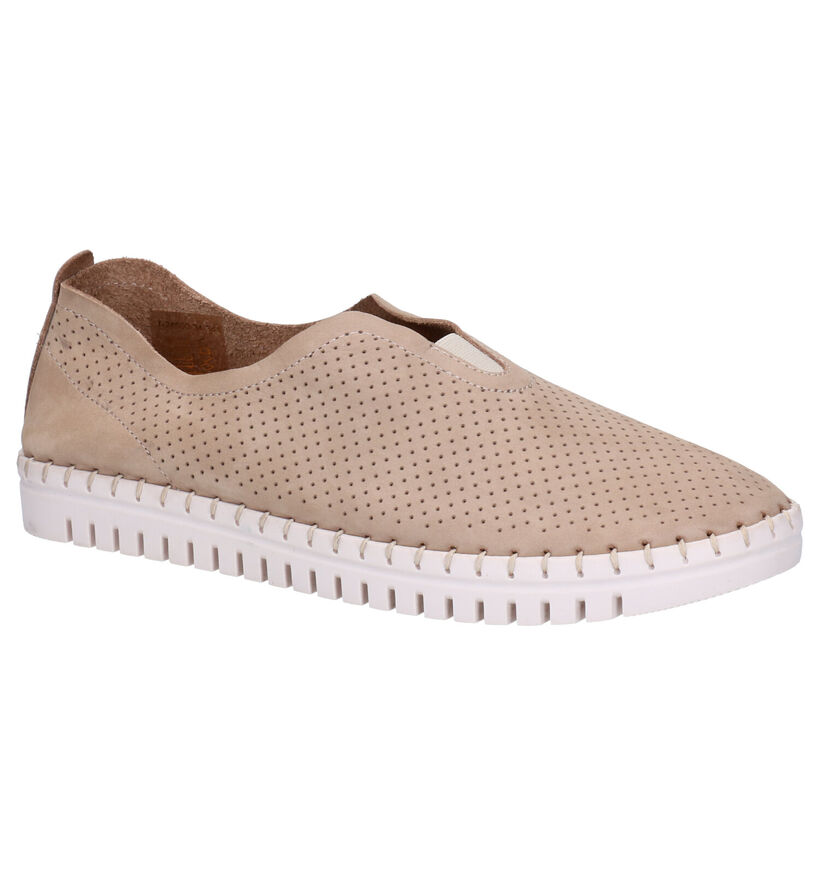 Tamaris Chaussures slip-on en Bleu foncé en nubuck (277351)