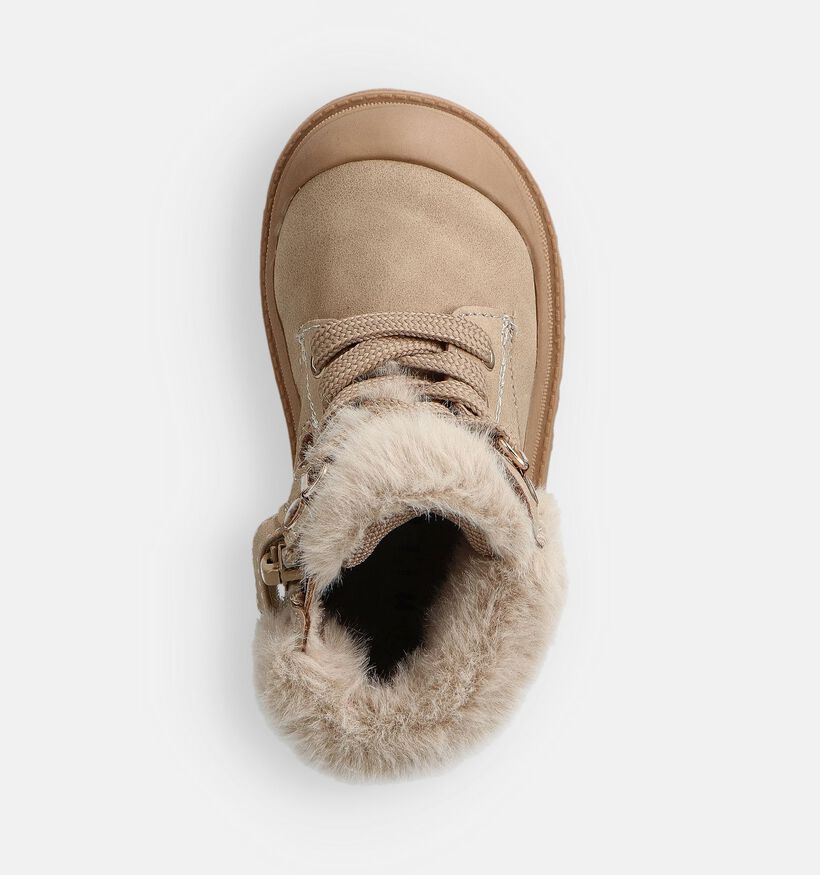 Milo & Mila Beige Veterboots voor meisjes (362940)