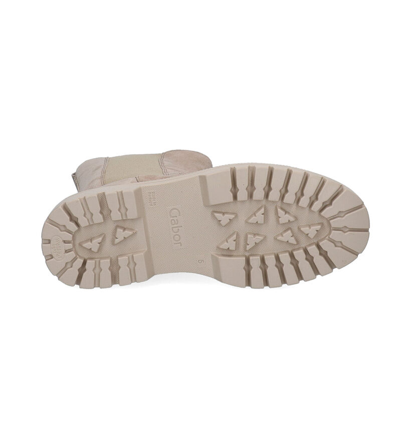 Gabor Best Fitting Bottines Chelsea en Beige pour femmes (297370) - pour semelles orthopédiques