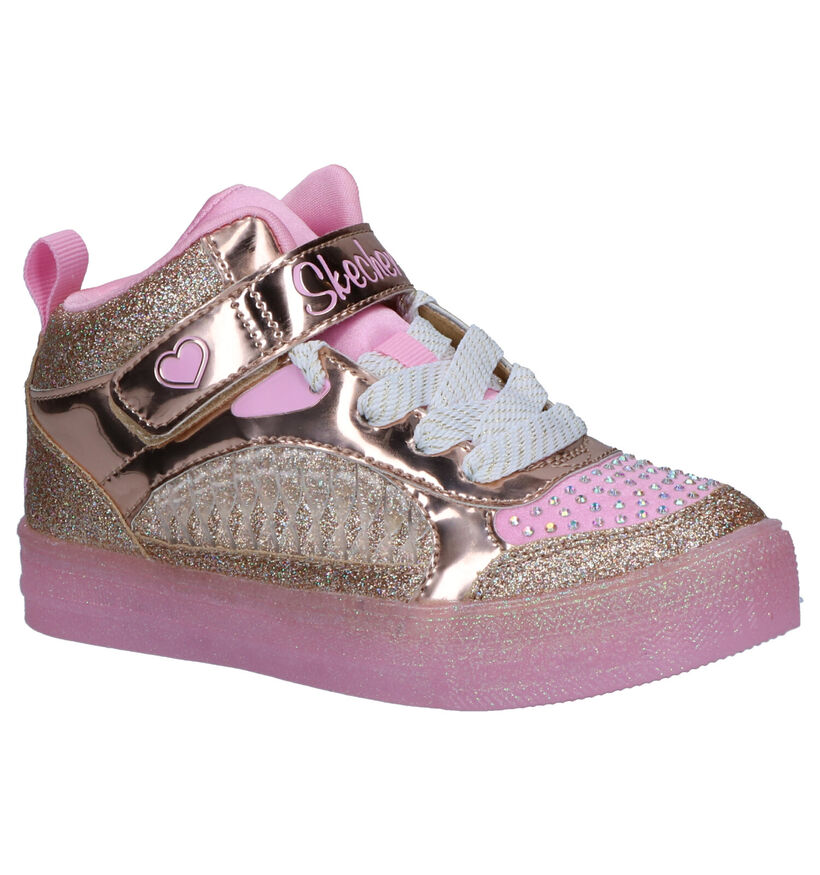 Skechers Twinkle Toes Sneakers Roze in stof (256140)
