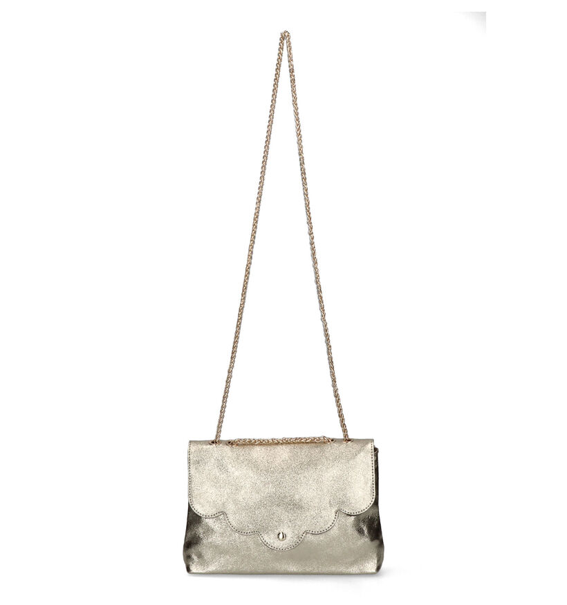 Top Design Gouden Crossbody Tas in leer (334586)