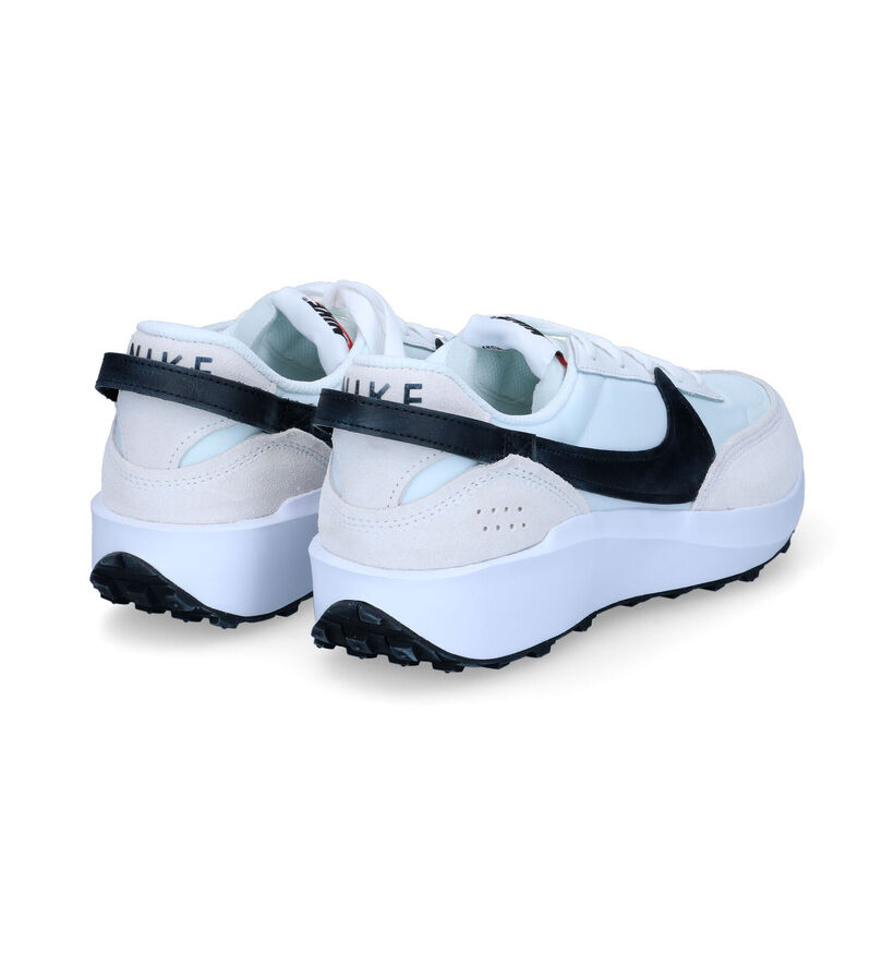 Nike Waffle Debut Witte Sneakers in daim (319404)