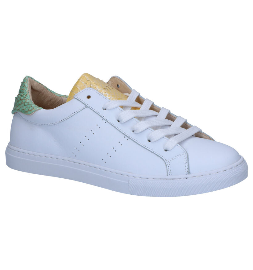 March23 Baskets habillées en Blanc en cuir (269422)