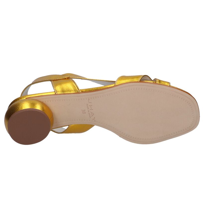 JHay Sandales à talons en Jaune en cuir (247949)