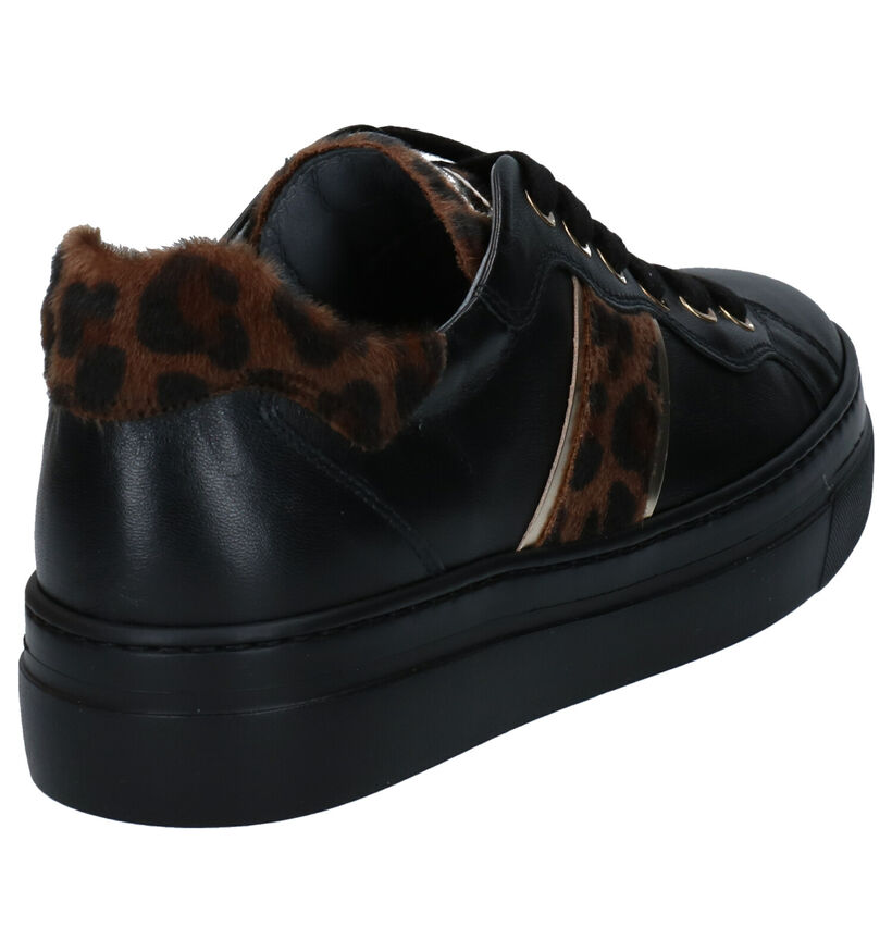 NeroGiardini Zwarte Veterschoenen voor dames (278971) - geschikt voor steunzolen