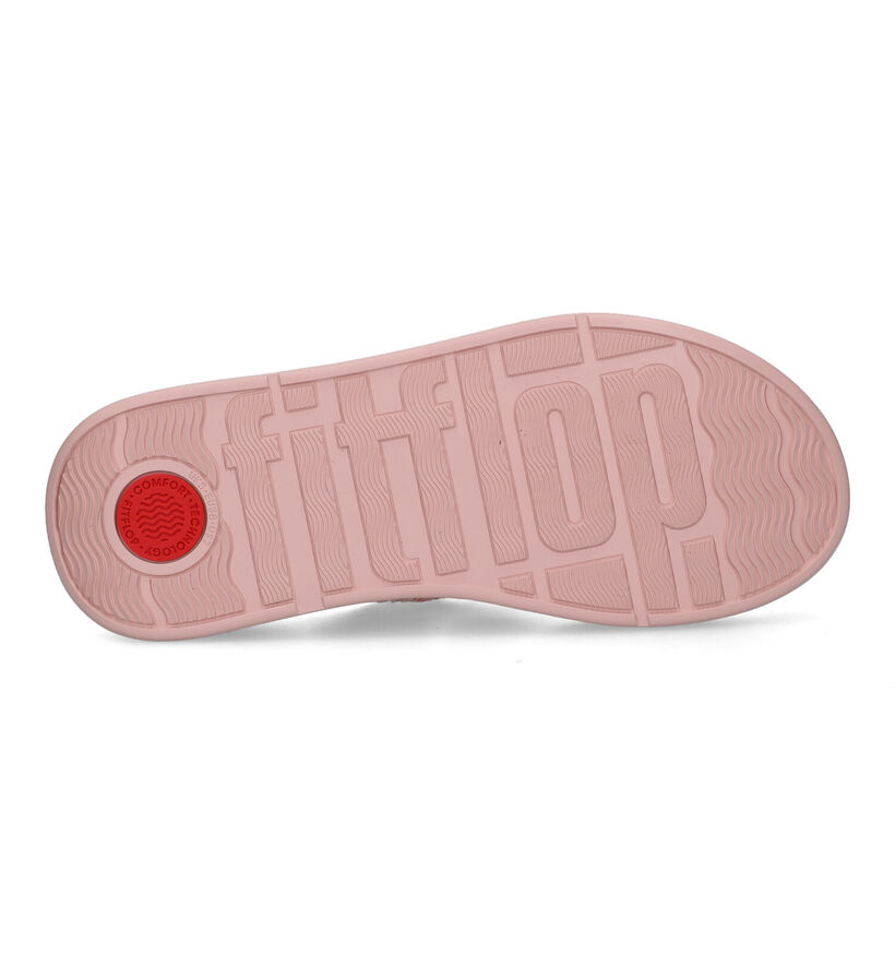 FitFlop F-Mode Roze Teenslippers in stof (320484)