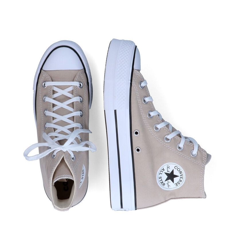 Converse Chuck Taylor AS Lift Lila Sneakers in stof (309922)