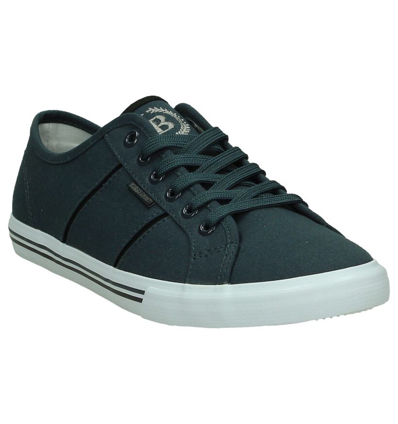 Donker Blauwe Sneakers Borgo Sport Massimo Canvas Low, , pdp