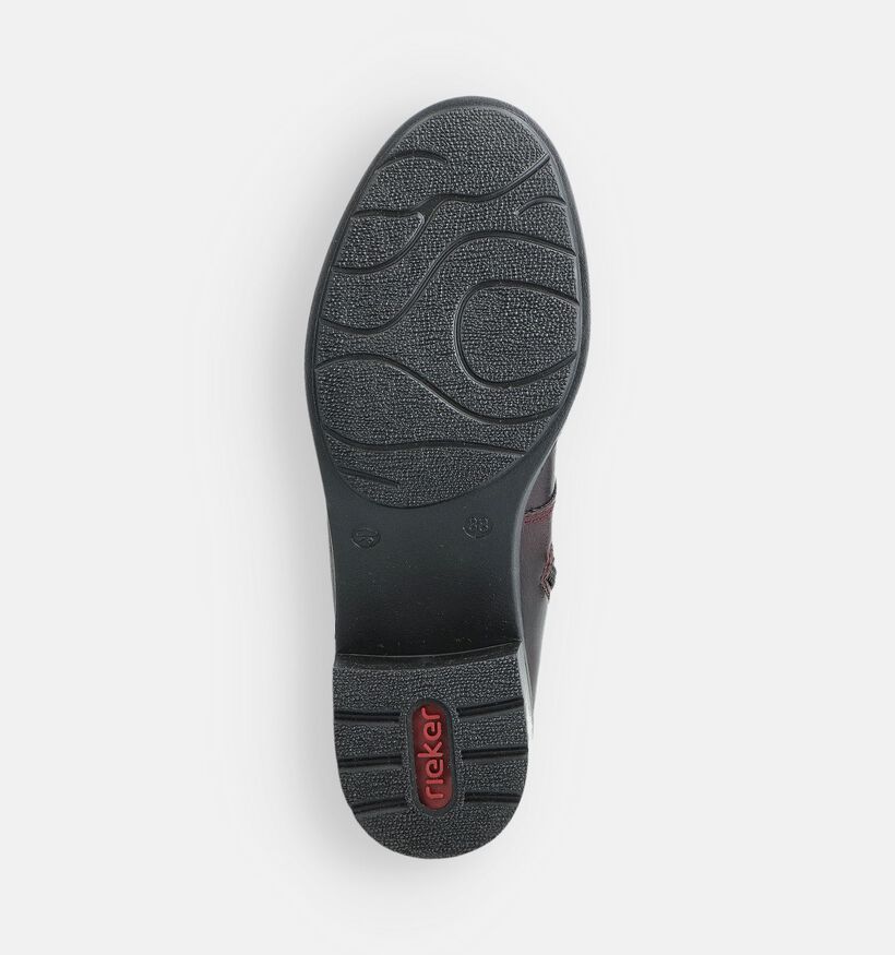Rieker Bordeaux Boots met Veter en Rits voor dames (377937) - geschikt voor steunzolen