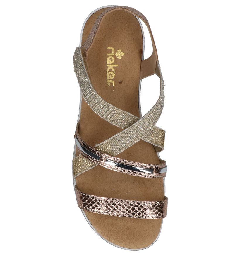 Rieker Sandalen Rose Gold in kunstleer (214627)