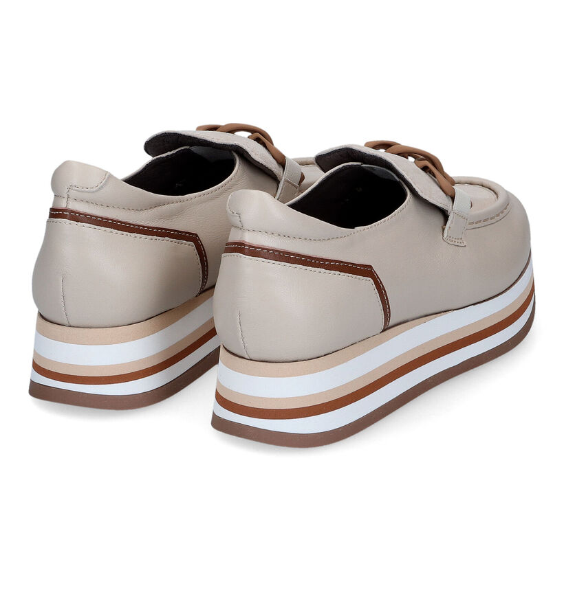 Softwaves Chaussures à enfiler en Beige clair en cuir (316728)