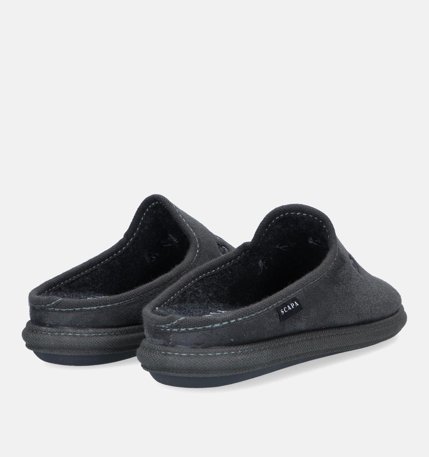 Scapa Pantoufles ouvertes en Gris fonc Hommes Pantoufles en