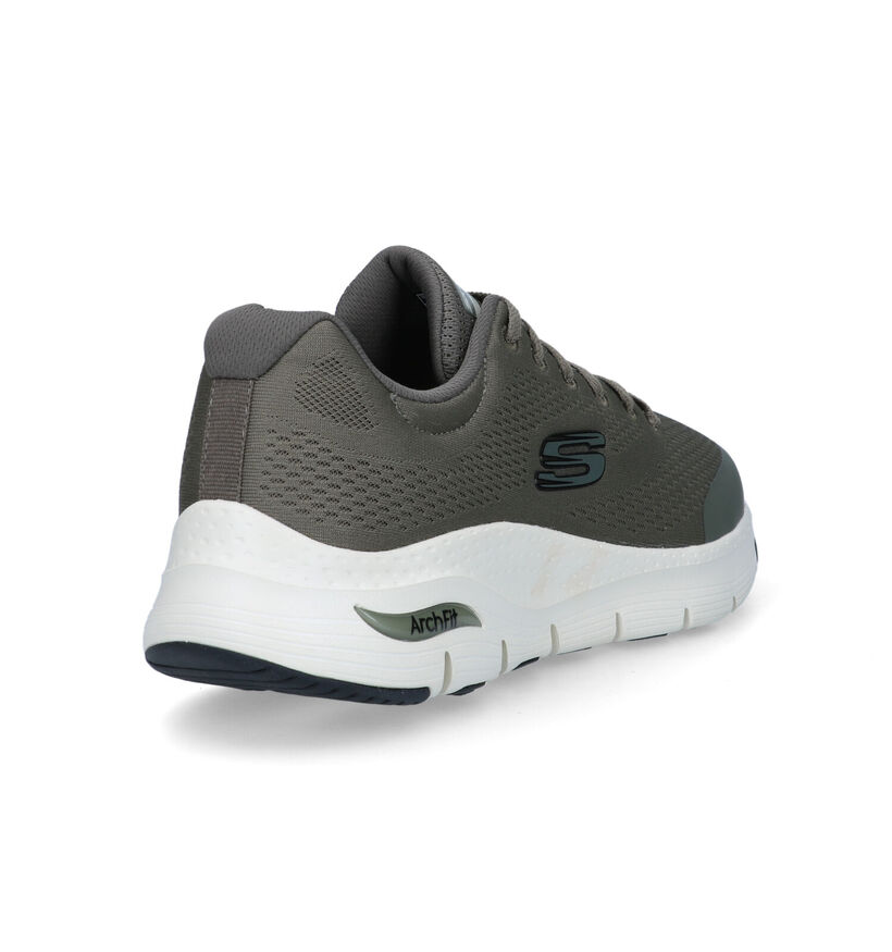 Skechers Arch Fit Zwarte Sneakers in stof (319534)