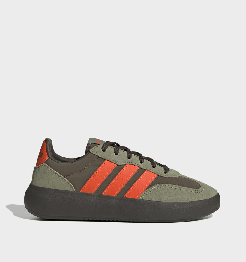 adidas Barreda Decode Baskets en Vert/Orange pour garçons (365361) - pour semelles orthopédiques
