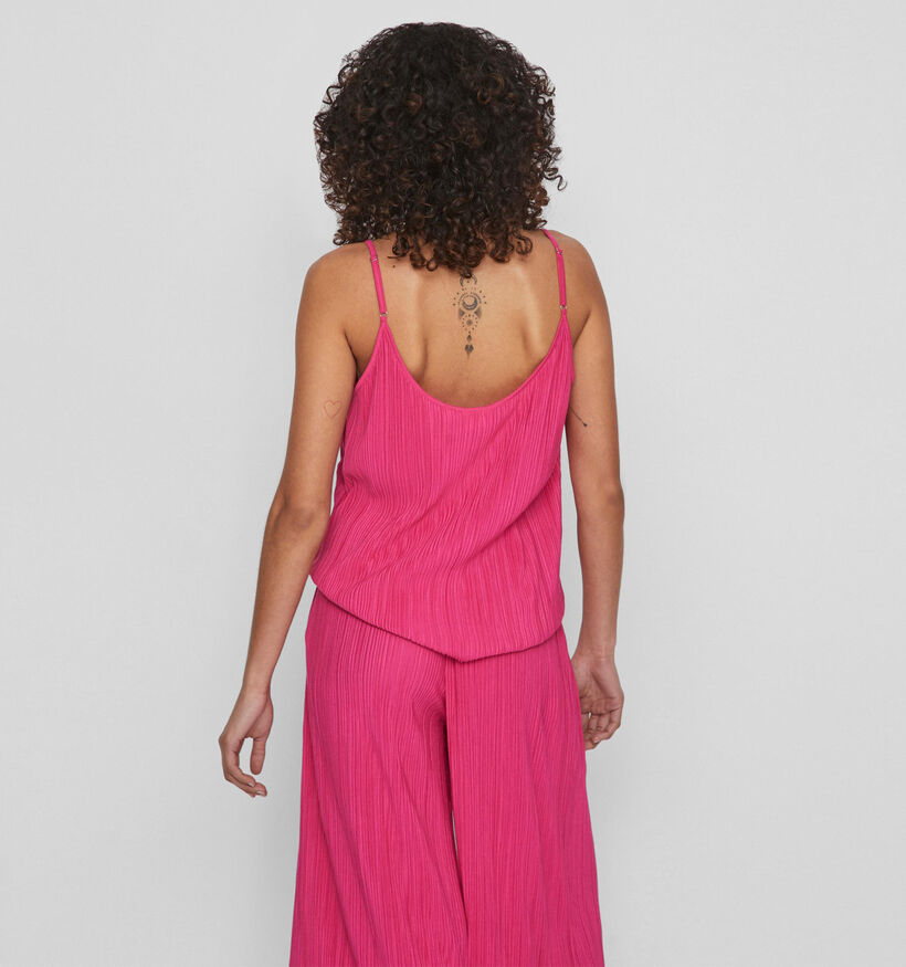 Vila Plisa Débardeur en Fuchsia pour femmes (328701)