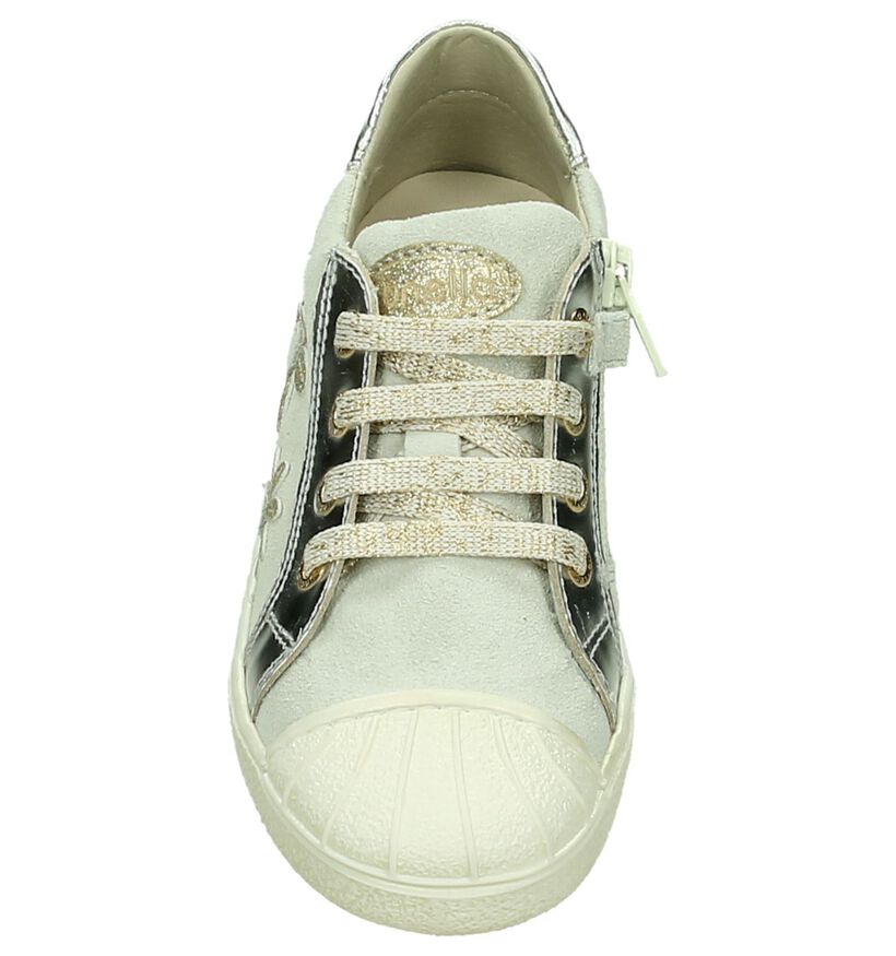 Beige Sneaker met Bloemenprint Lunella in daim (190511)